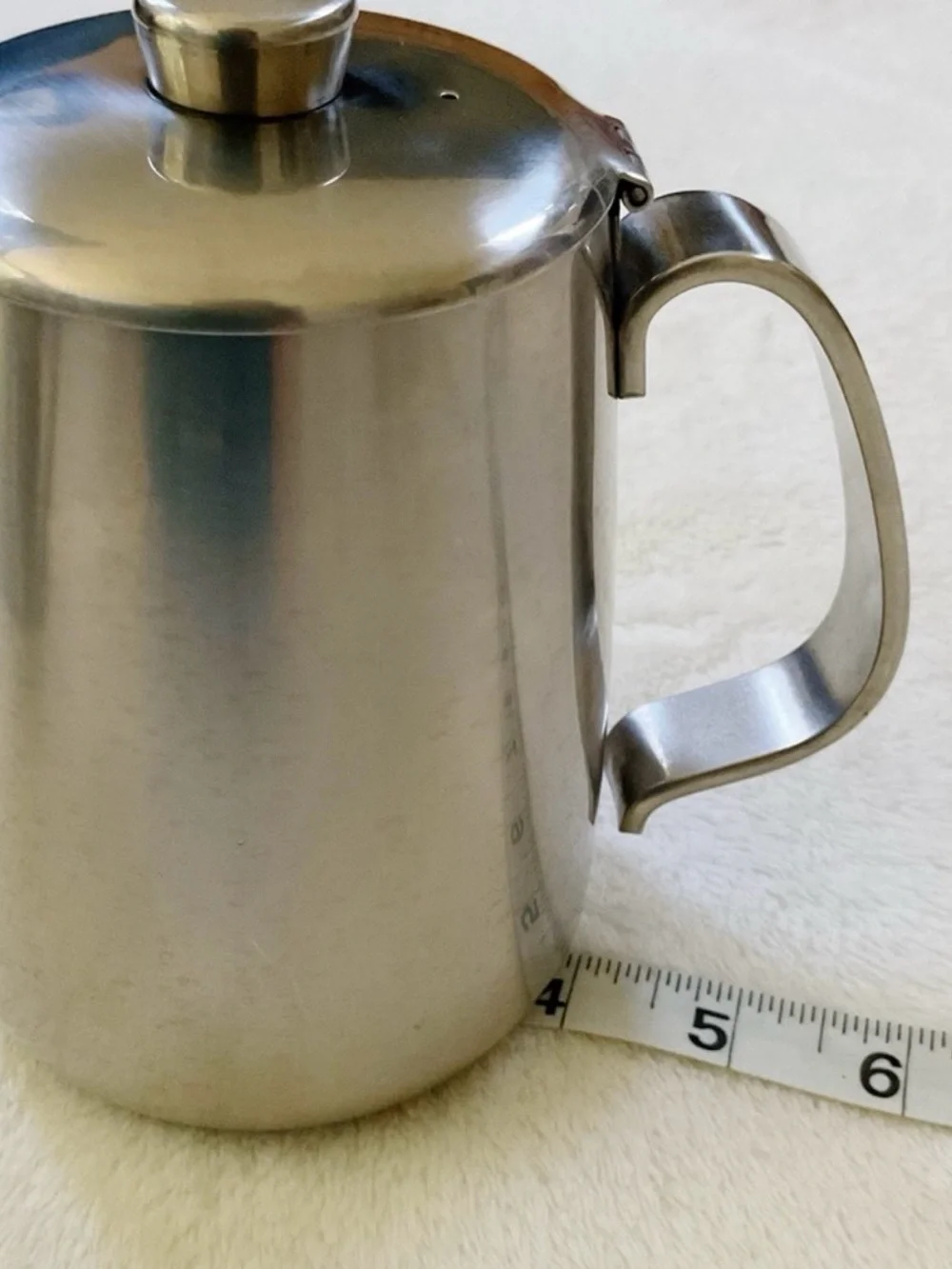 Vintage Alessi Italy 18/10 Stainless Steel Coffee Server Pot Modernist MCM